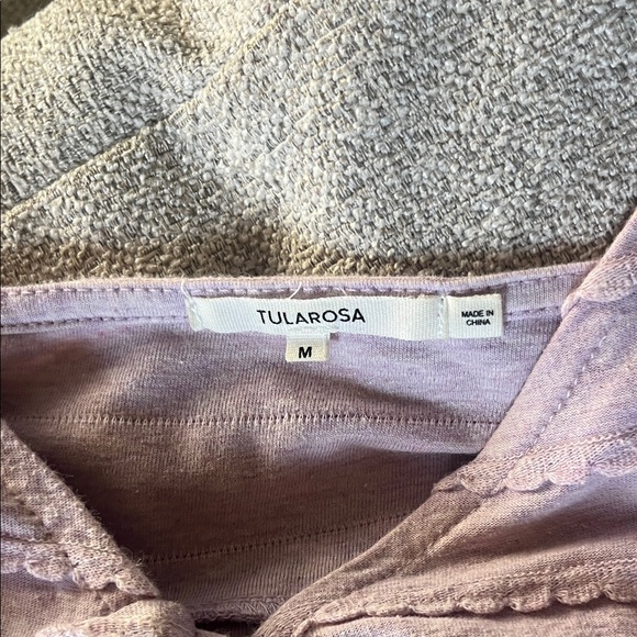 Lavender Button-Up Ruffled dress - Picture 2 of 4